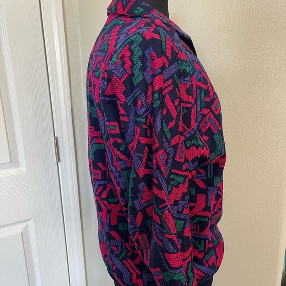 Women’s Vintage 80s-90s Abstract Graff California Designs Sweater Medium Pink - Picture 3 of 7